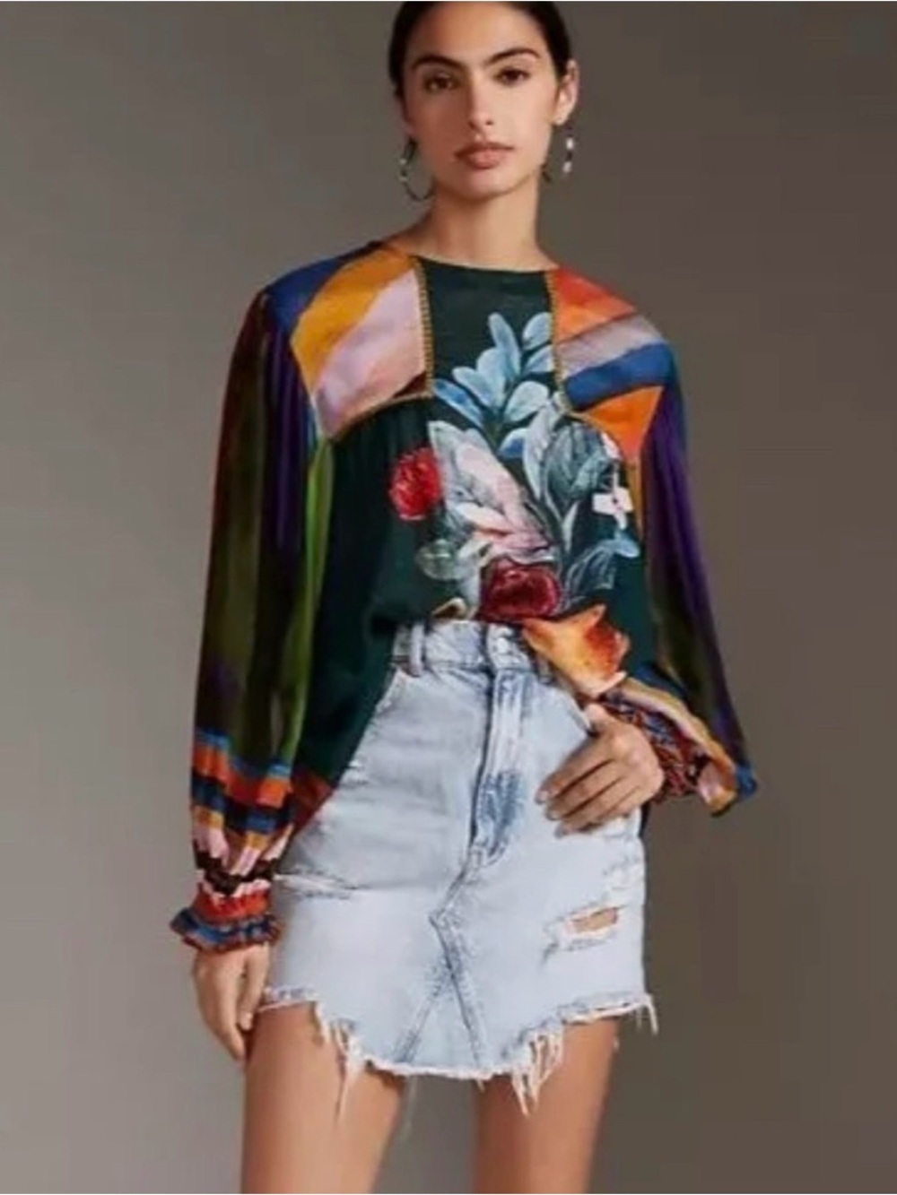 Anthropologie Miranda BI-NK Pesant Top